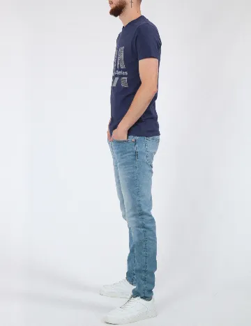 Tricou Milano Bulls, bleumarin Albastru