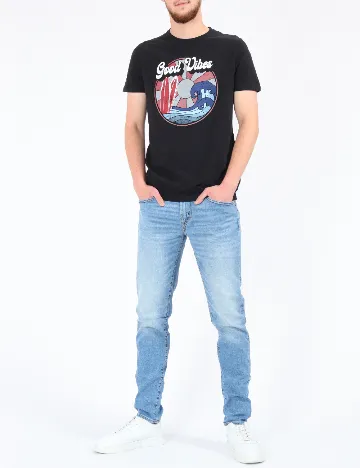 Tricou Milano Bulls, negru Negru