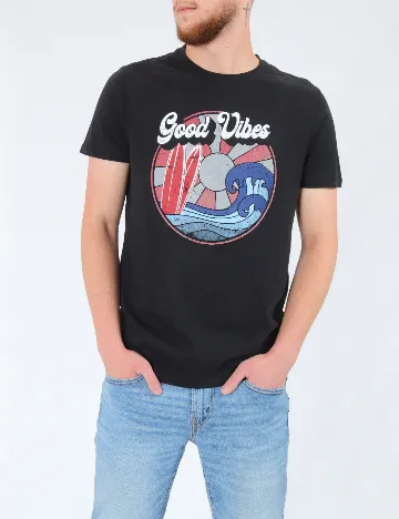 Tricou Milano Bulls, negru Negru