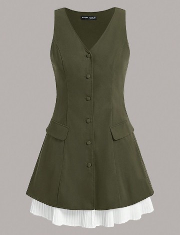 Rochie scurta SHEIN, verde