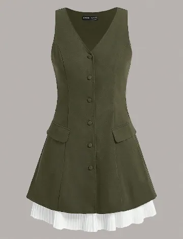 Rochie scurta SHEIN, verde