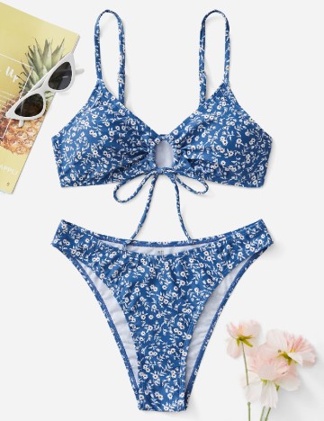 Costum de baie SHEIN, albastru