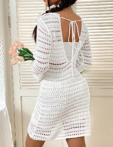 Rochie de plaja SHEIN, alb