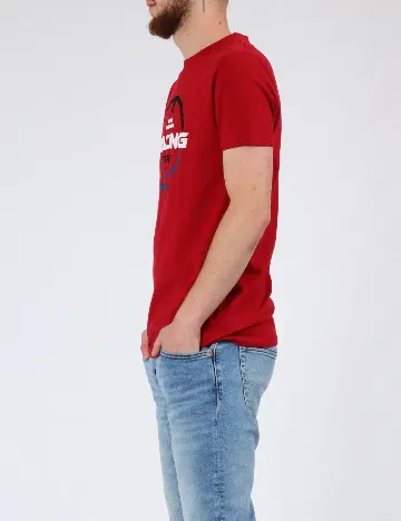 Tricou Milano Bulls, rosu Rosu