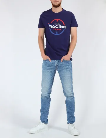 Tricou Milano Bulls, bleumarin Albastru