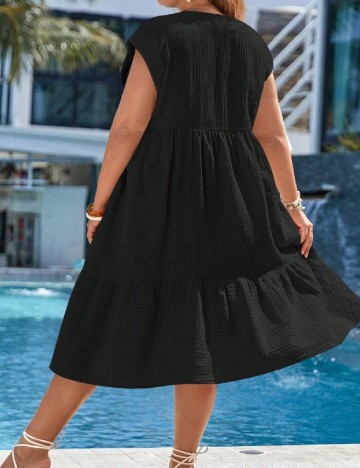 Rochie medie SHEIN CURVE, negru
