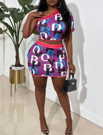 Compleu SHEIN CURVE, mix culori