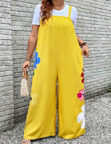 Salopeta SHEIN CURVE, mix culori