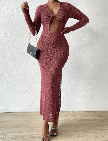 Rochie lunga SHEIN, grena