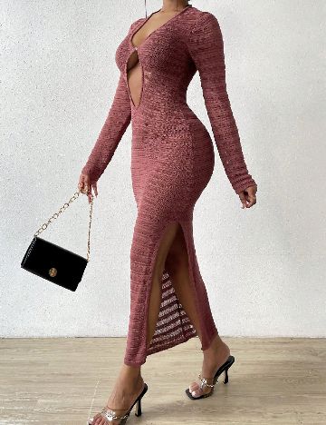 Rochie lunga SHEIN, grena