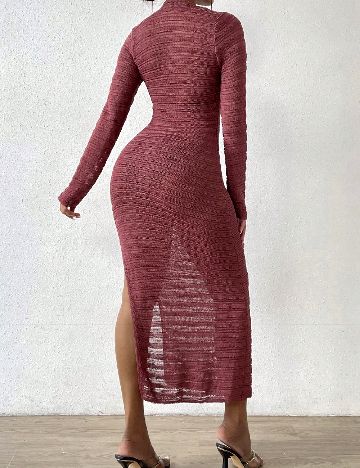 Rochie lunga SHEIN, grena