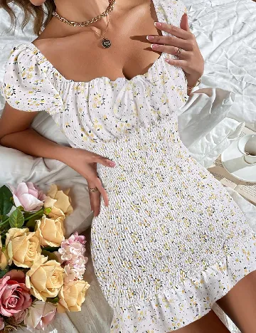 Rochie scurta SHEIN, floral print