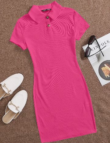 Rochie scurta SHEIN, roz