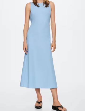 Rochie medie Mango, albastru