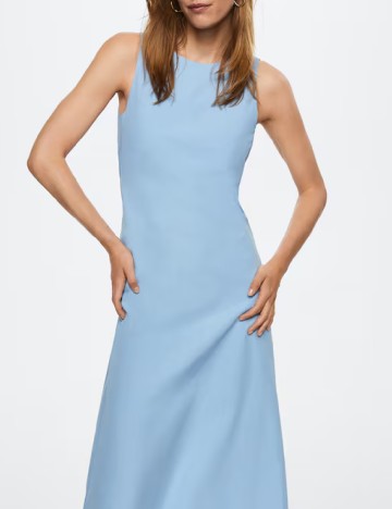Rochie medie Mango, albastru