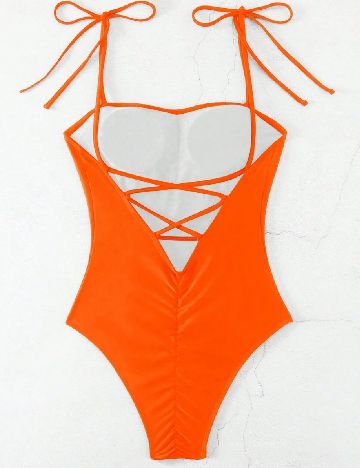 Costum de baie SHEIN, portocaliu