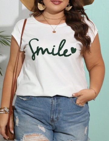 Tricou SHEIN CURVE, alb