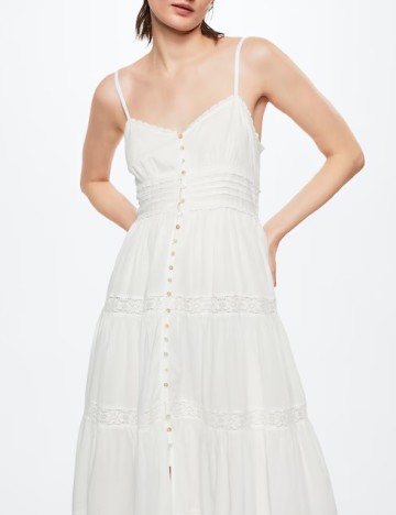 Rochie lunga Mango, alb