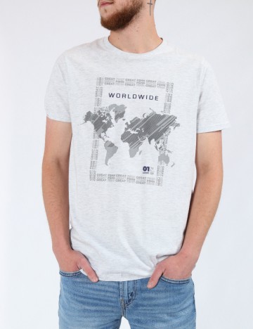 Tricou Milano Bulls, gri
