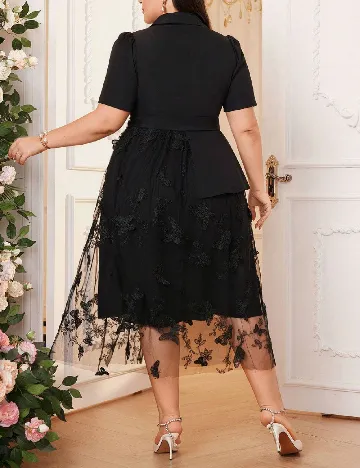 Rochie medie SHEIN CURVE, negru Negru