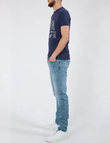Tricou Milano Bulls, bleumarin Albastru