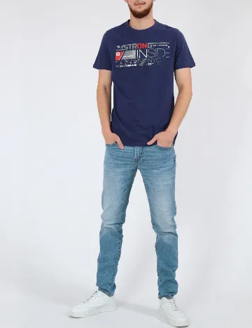 Tricou Milano Bulls, bleumarin Albastru