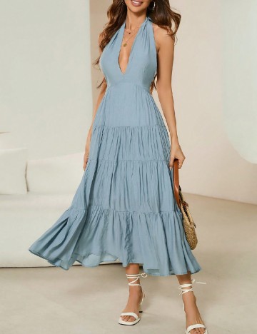 Rochie medie SHEIN, albastru