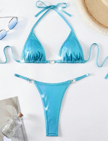 Costum de baie SHEIN, albastru
