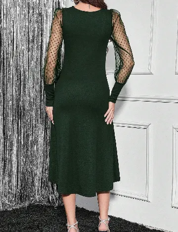 Rochie medie SHEIN, verde inchis