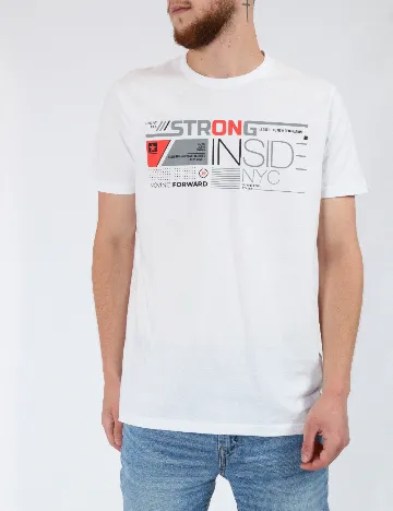 Tricou Milano Bulls, alb Alb