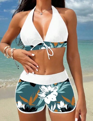 Costum de baie SHEIN, mix culori