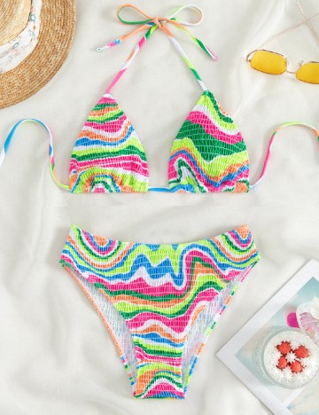 Costum de baie SHEIN, mix culori