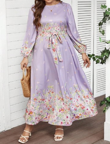 Rochie lunga SHEIN CURVE, floral