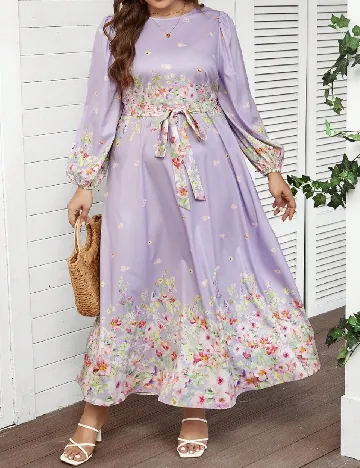 Rochie lunga SHEIN CURVE, floral