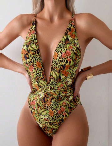 Costum de baie SHEIN, mix culori