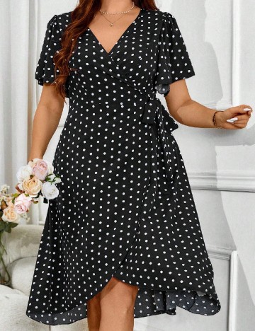Rochie medie SHEIN CURVE, negru