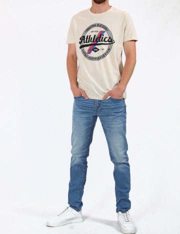 Tricou Milano Bulls, crem