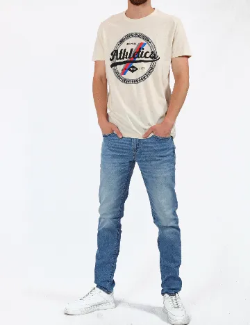 Tricou Milano Bulls, crem Crem