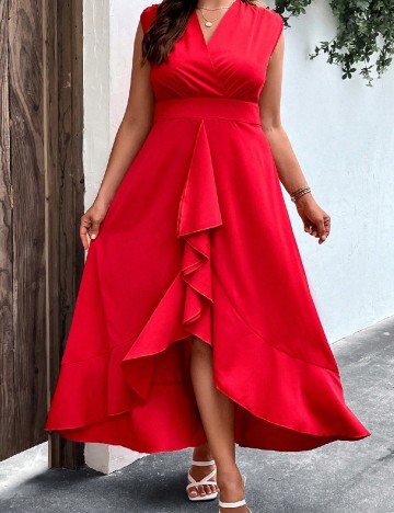 Rochie lunga SHEIN CURVE, rosu