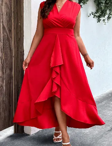 Rochie lunga SHEIN CURVE, rosu