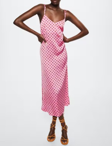 Rochie lunga Mango, roz