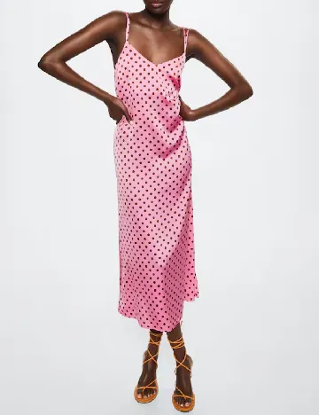 Rochie lunga Mango, roz