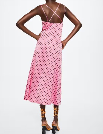 Rochie lunga Mango, roz