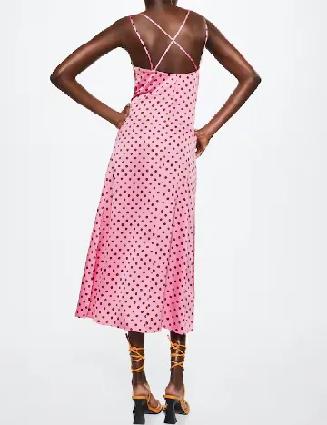 Rochie lunga Mango, roz