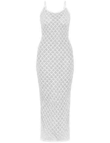 Rochie de plaja PRETTYLITTLETHING, alb