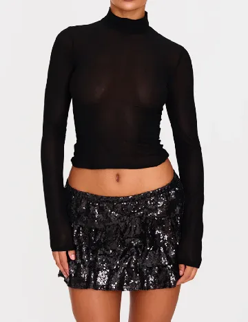 Fusta PRETTYLITTLETHING, negru