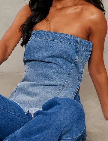 Top PRETTYLITTLETHING, albastru