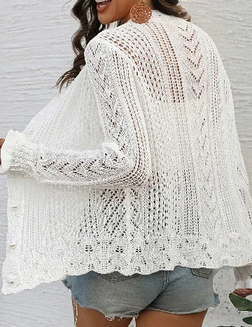 Cardigan SHEIN, alb