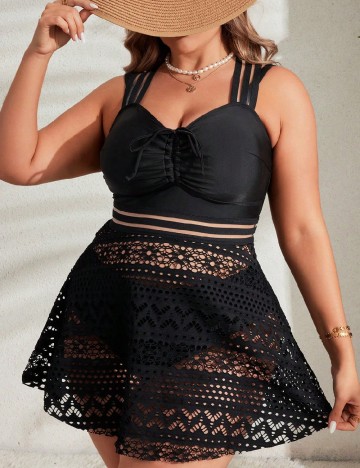 Costum de baie SHEIN CURVE, negru
