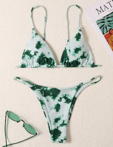 Costum de baie SHEIN, verde